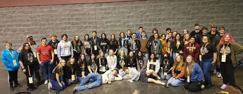 Senior Beta students at State Convention.