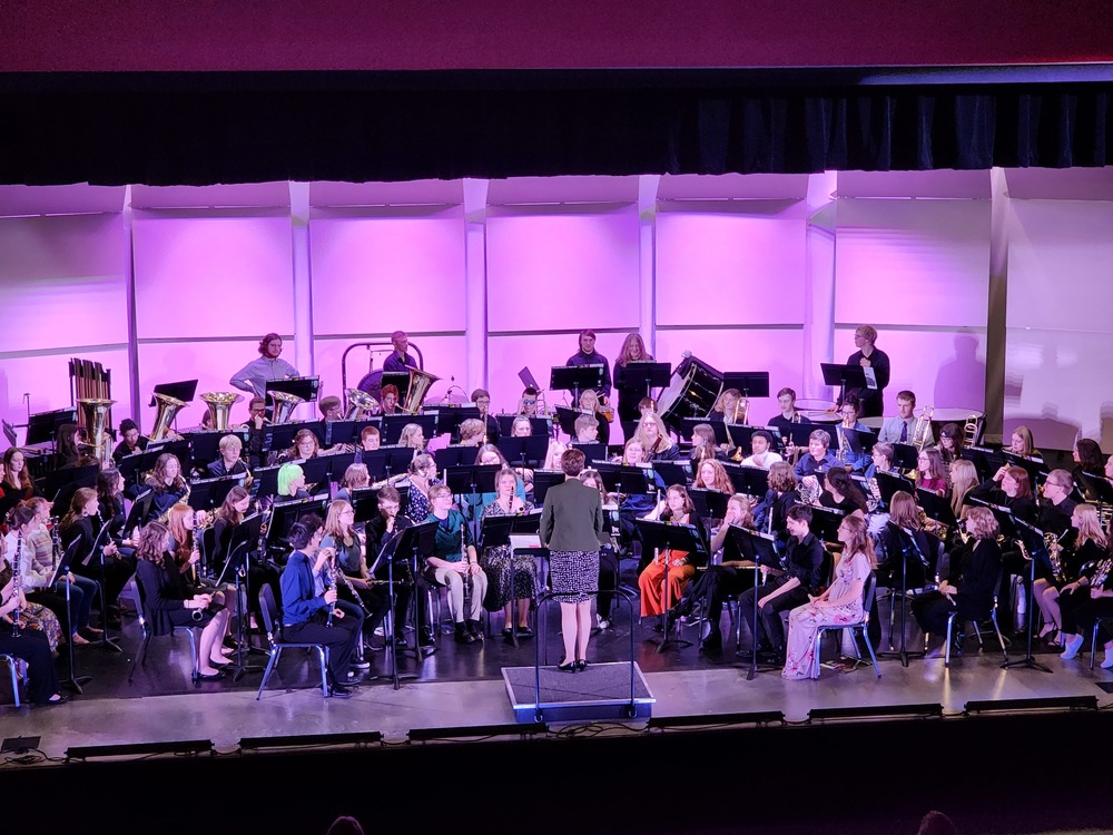 Four Rivers Conference Honor Band performs.