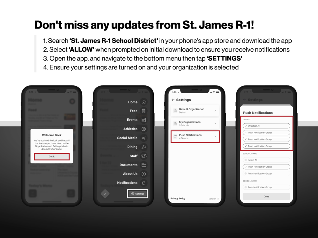 Don't miss any updates from St. James Schools!
