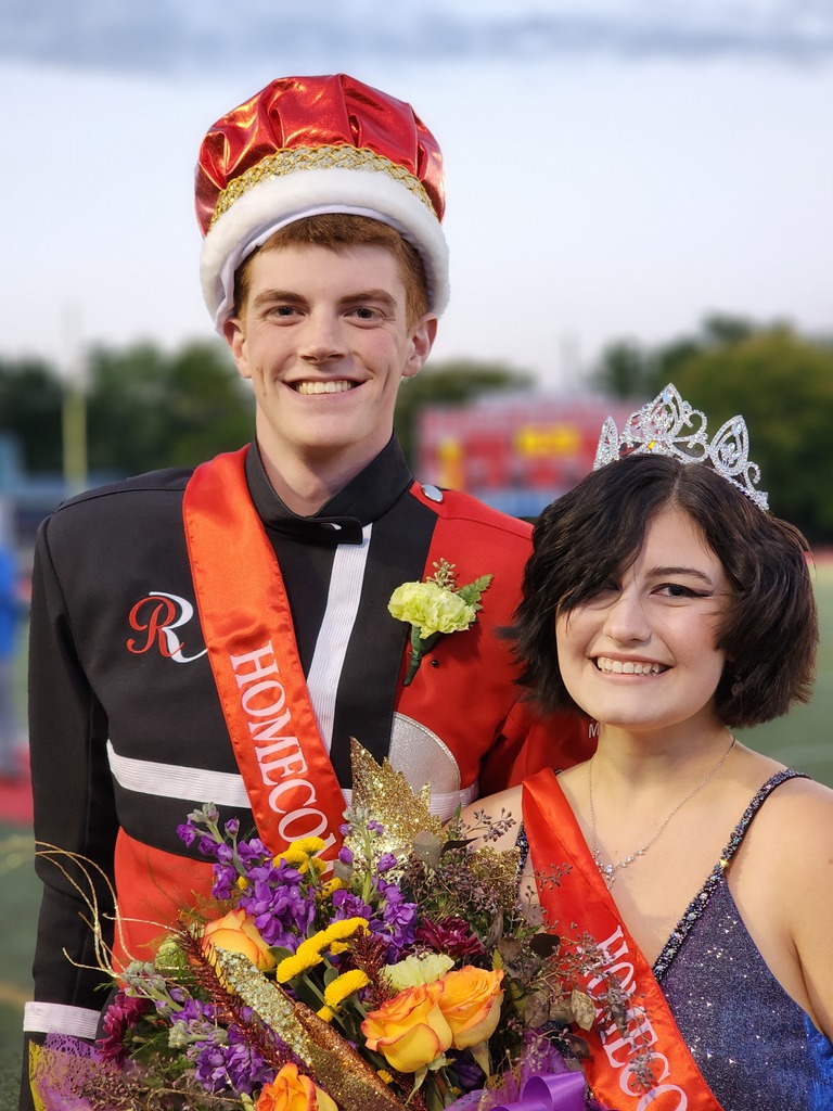 Homecoming King and Queen are crowned.