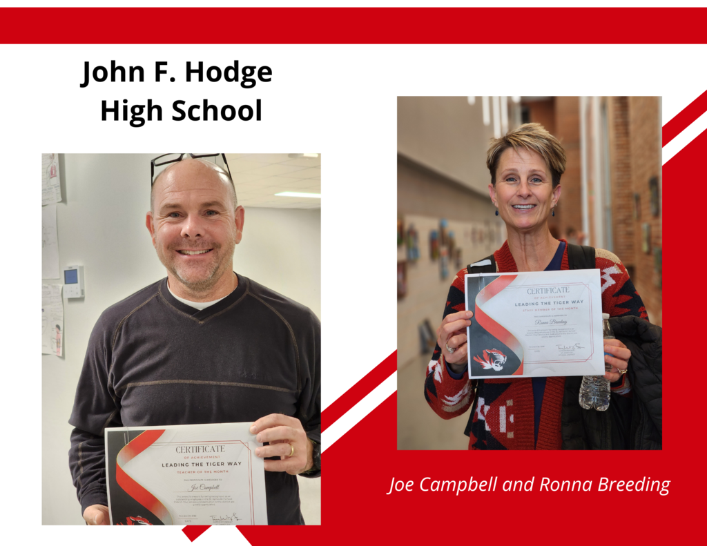 HS Leading the Tiger Way Winners