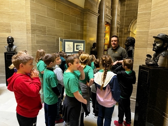Third-grade field trip to the capitol. 