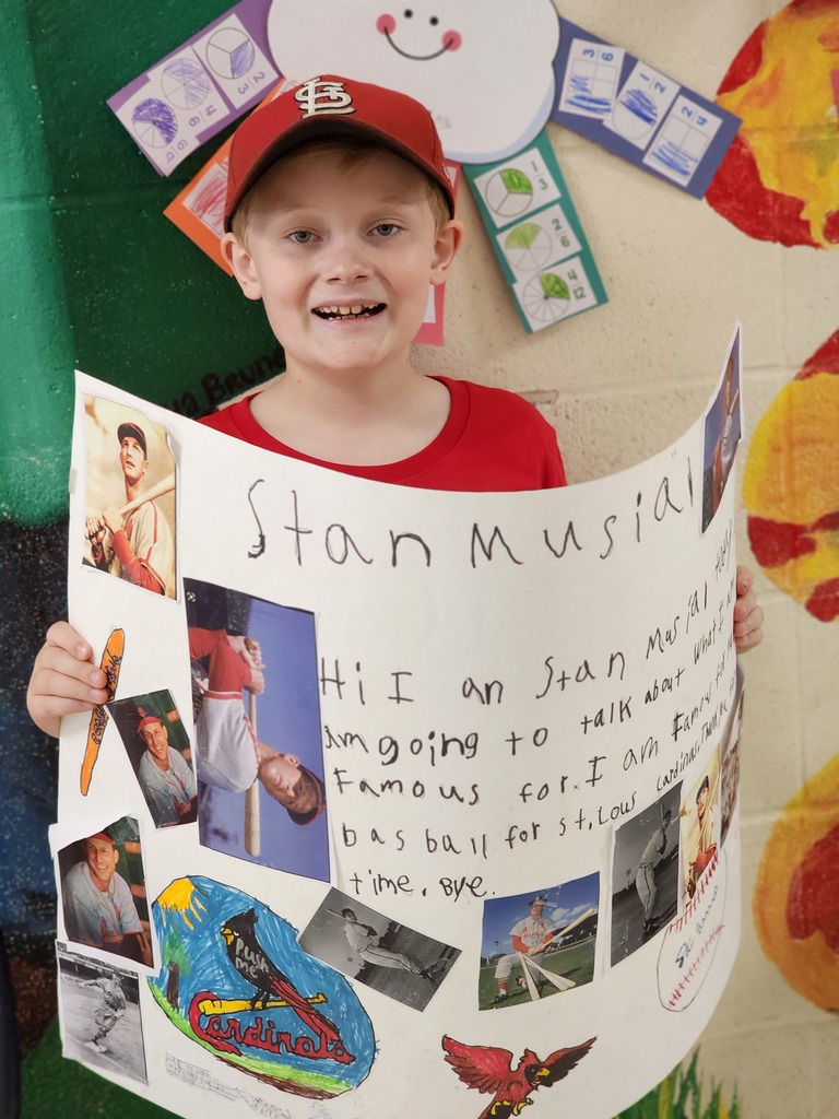 Living Museum exhibit from third grade students.