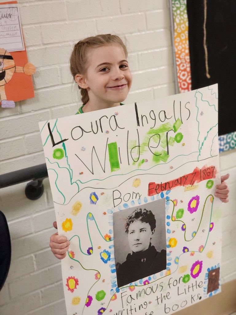 Living Museum exhibit from third grade students.